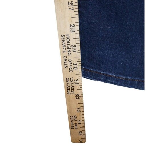 Eileen Fisher Womens Skinny Jeans Size 6 Mid Rise Dark Wash Blue - Picture 8 of 8